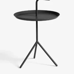 HAY DLM Powder-coated Steel Side Table 58cm X 38cm Black