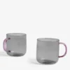 HAY Borosilicate Glass Mug Set Of Two