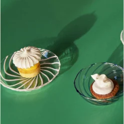 HAY Spin Striped Glass Saucer 11cm Set Of Two 5 HAY Spin Striped Glass Saucer 11cm Set Of Two -HAY Store Online unnamed file 186