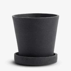 HAY Small Polystone Flower Pot With Saucer 10.5cm