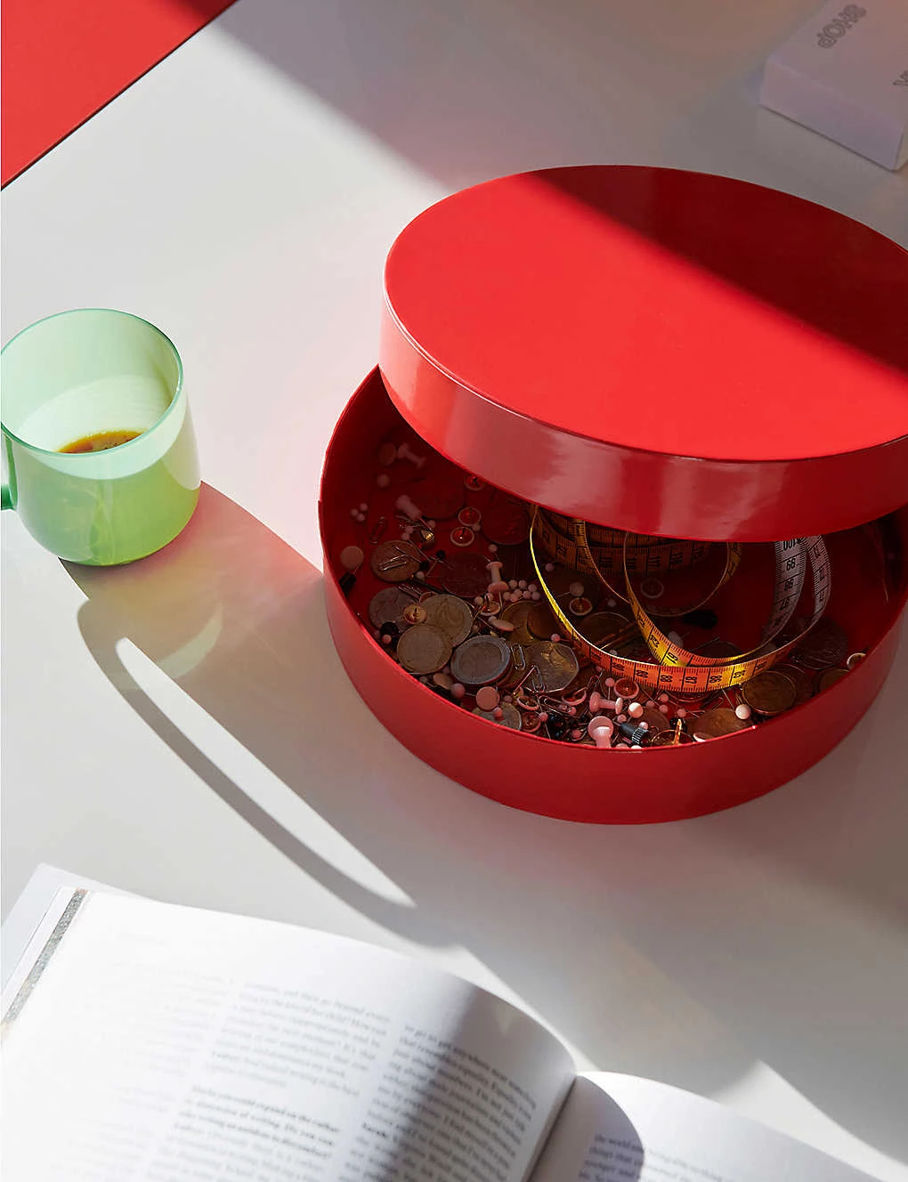 HAY Round Stackable Cardboard Box 24cm 4 HAY Round Stackable Cardboard Box 24cm - Image 2