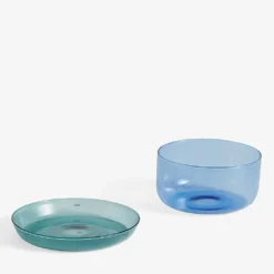 HAY Tinted 2-in-1 Borosilicate Glass Serving Set 15cm