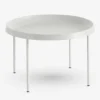 HAY Tulou Circular Steel Coffee Table 55cm X 35cm Cream -HAY Store Online unnamed file 277