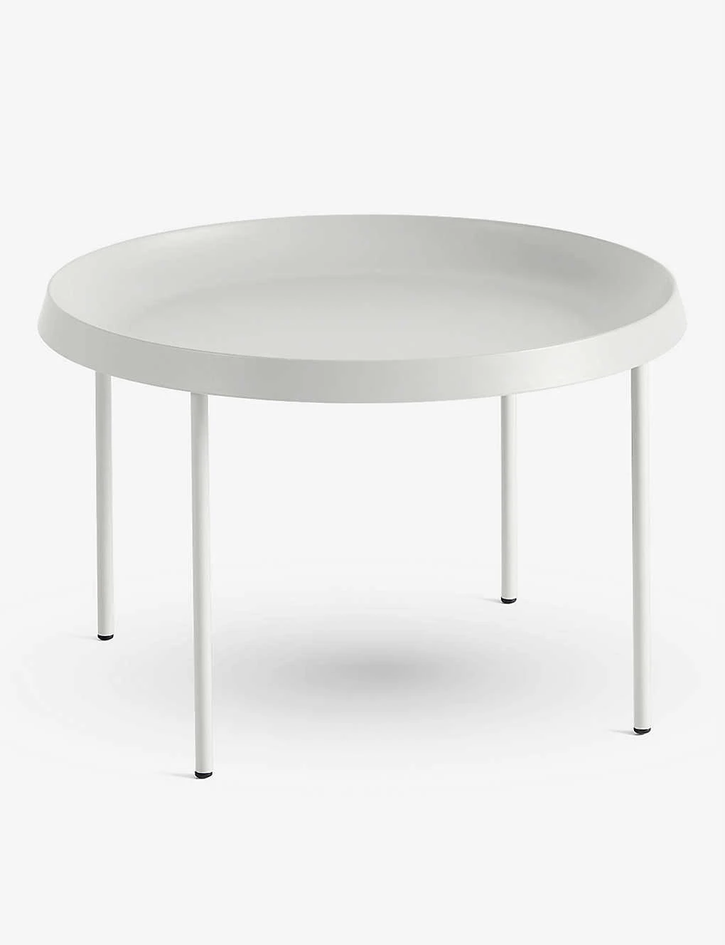 HAY Tulou Circular Steel Coffee Table 55cm X 35cm Cream 5 HAY Tulou Circular Steel Coffee Table 55cm X 35cm Cream - Image 3
