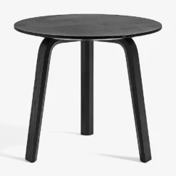 HAY Bella Circular Wooden Coffee Table 45cm X 39cm Black
