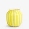 HAY Juice Wide Striped Glass Vase 22cm
