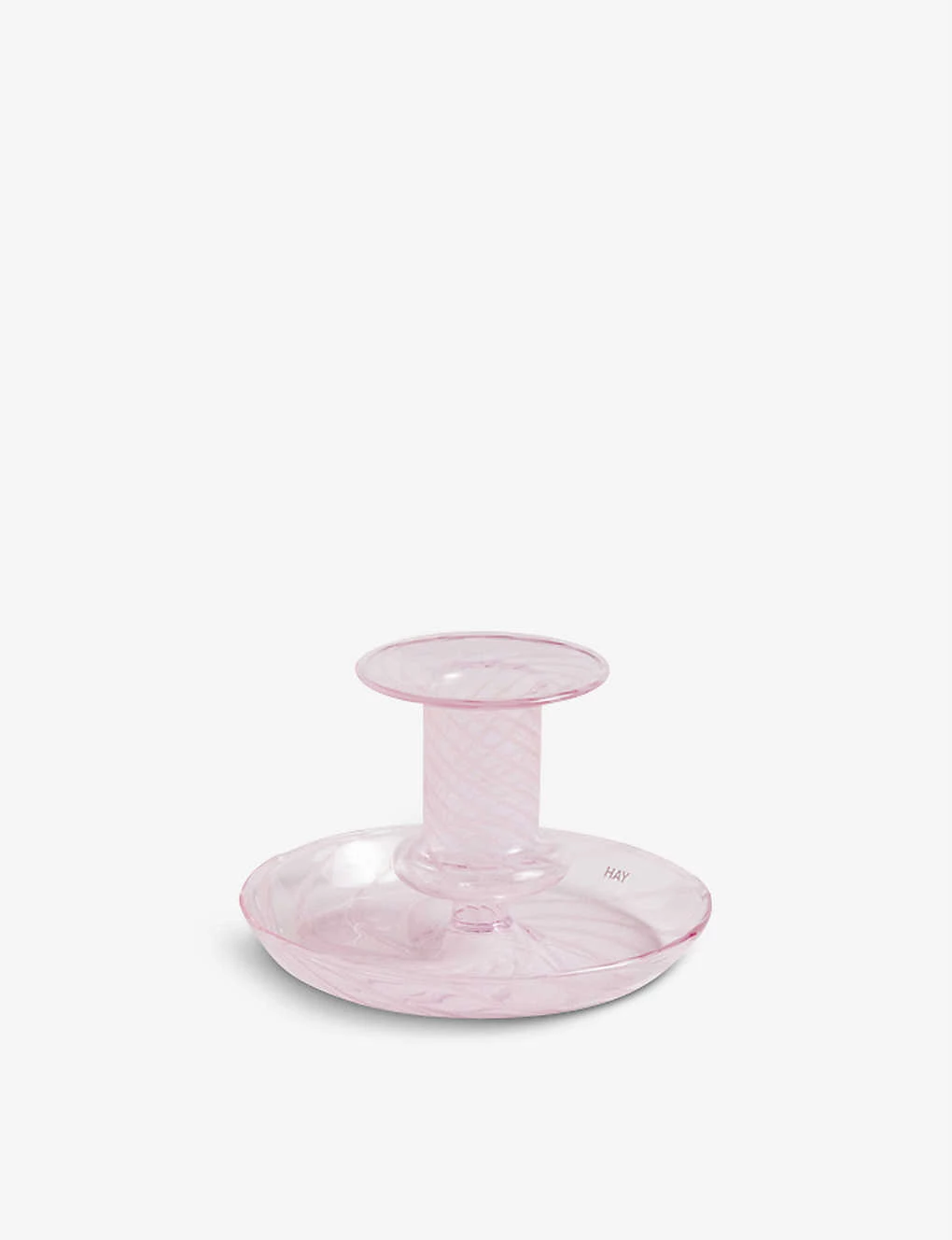 HAY Flare Stripe Glass Candle Holder 11cm 3 HAY Flare Stripe Glass Candle Holder 11cm