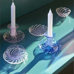 HAY Flare Stripe Glass Candle Holder 11cm 5 HAY Flare Stripe Glass Candle Holder 11cm -HAY Store Online unnamed file 326