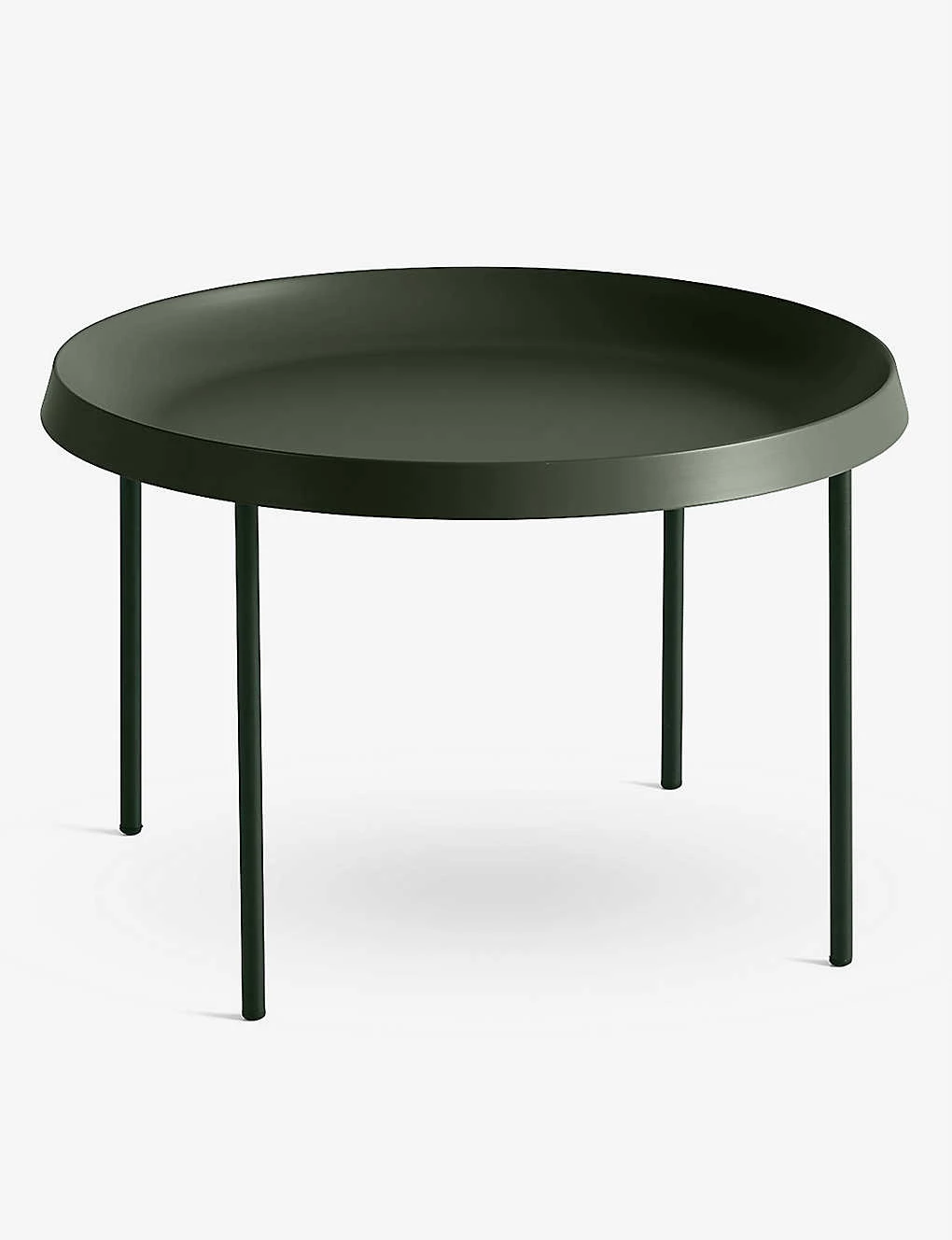 HAY Tulou Circular Steel Coffee Table 55cm X 35cm Green 3 HAY Tulou Circular Steel Coffee Table 55cm X 35cm Green