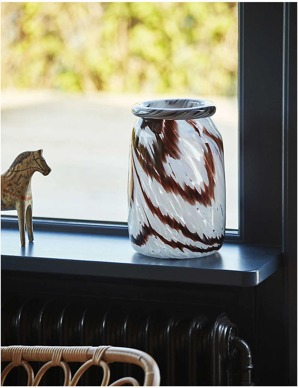 HAY Splash Swirl-pattern Glass Vase 22.2cm 4 HAY Splash Swirl-pattern Glass Vase 22.2cm - Image 2