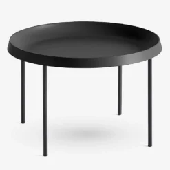 HAY GamFratesi Tulou Powder-coated Steel Side Table 35cm Black