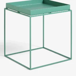 HAY Removable Square Steel Tray Table 44cm Pale Green