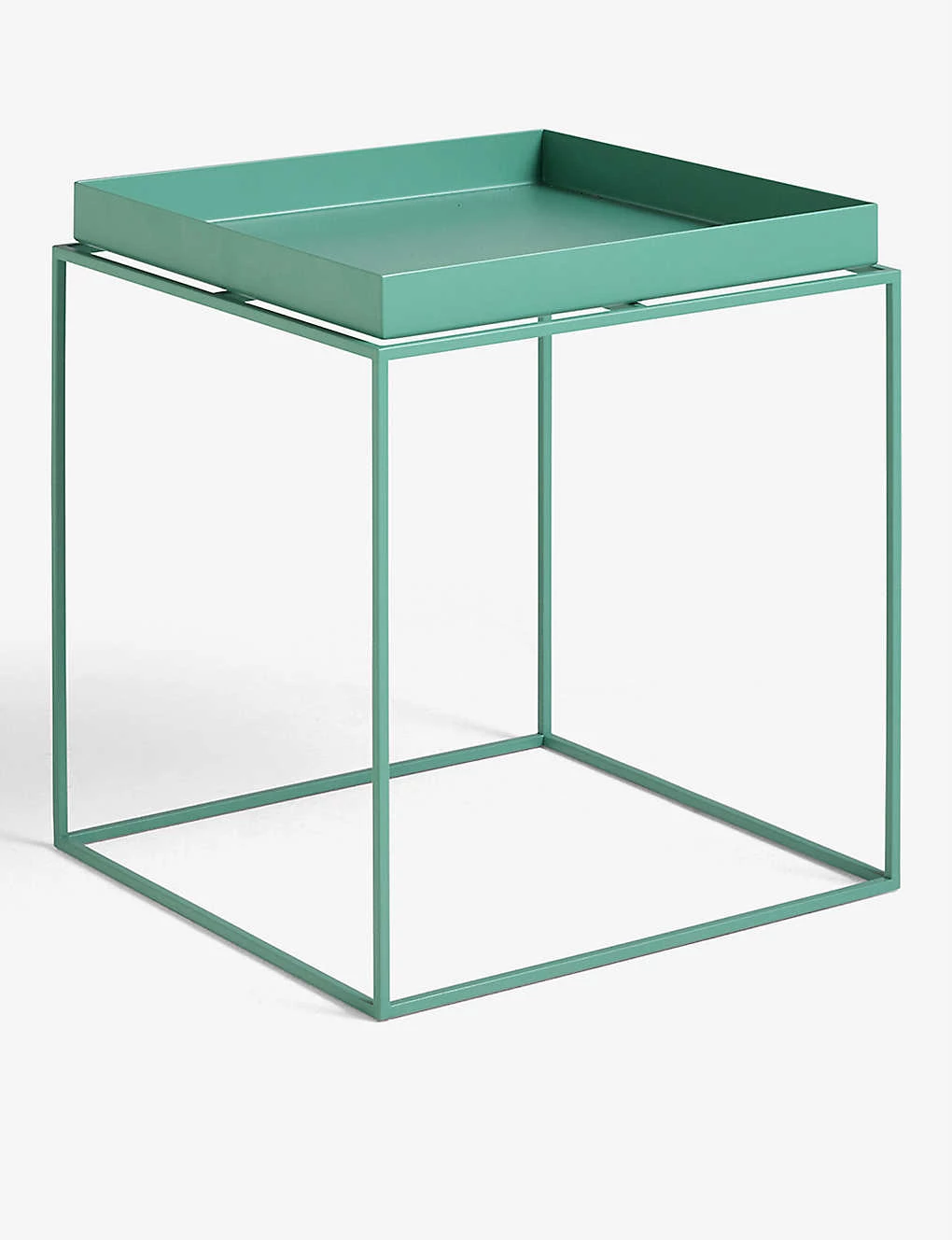 HAY Removable Square Steel Tray Table 44cm Pale Green 5 HAY Removable Square Steel Tray Table 44cm Pale Green - Image 3