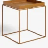 HAY Removable Square Steel Tray Table 44cm Brown