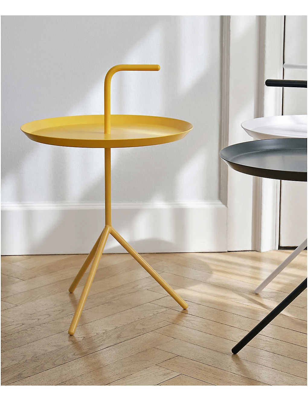 HAY DLM Powder-coated Steel Side Table 58cm X 38cm Yellow 4 HAY DLM Powder-coated Steel Side Table 58cm X 38cm Yellow - Image 2