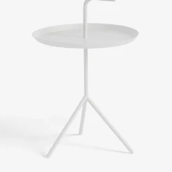 HAY DLM Powder-coated Steel Side Table 58cm X 38cm White -HAY Store Online unnamed file 374