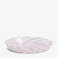 HAY Spin Striped Glass Saucer 111cm Set Of Two