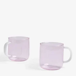 HAY Borosilicate Glass Mug Set Of Two