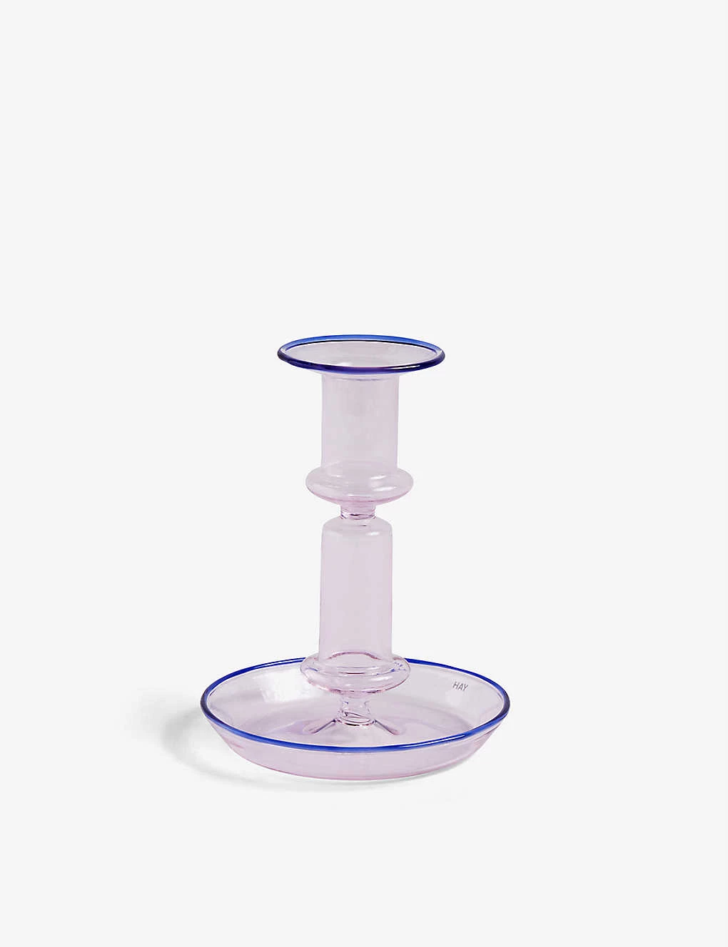 HAY Flare Borosilicate Glass Candleholder 14cm X 11cm 3 HAY Flare Borosilicate Glass Candleholder 14cm X 11cm