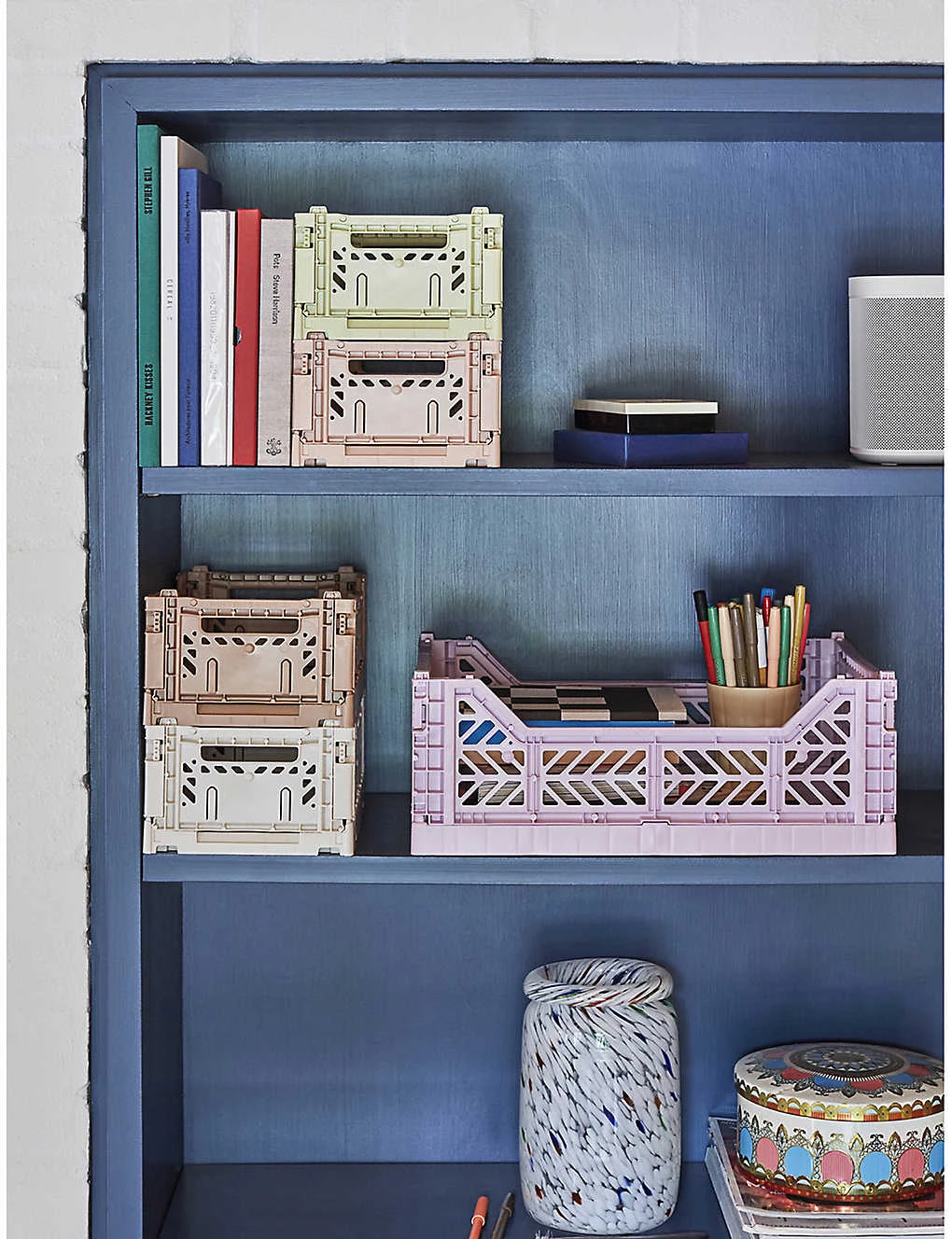 HAY Stackable Small Crate 10.5cm X 26.5cm 3 HAY Stackable Small Crate 10.5cm X 26.5cm