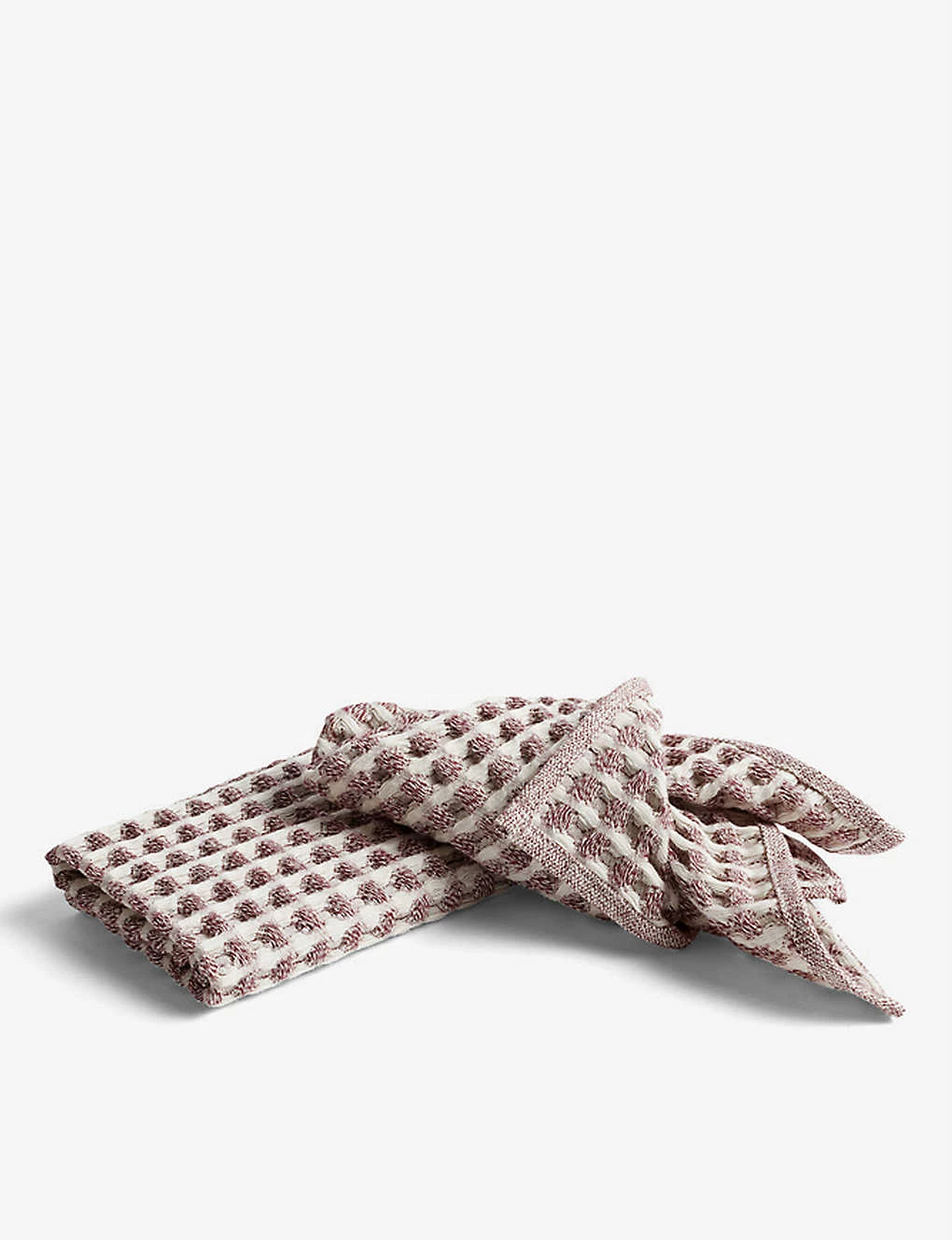 HAY Twist Waffled Cotton Set Of Two Dish Cloths And Two Tea Towels 4 HAY Twist Waffled Cotton Set Of Two Dish Cloths And Two Tea Towels - Image 2