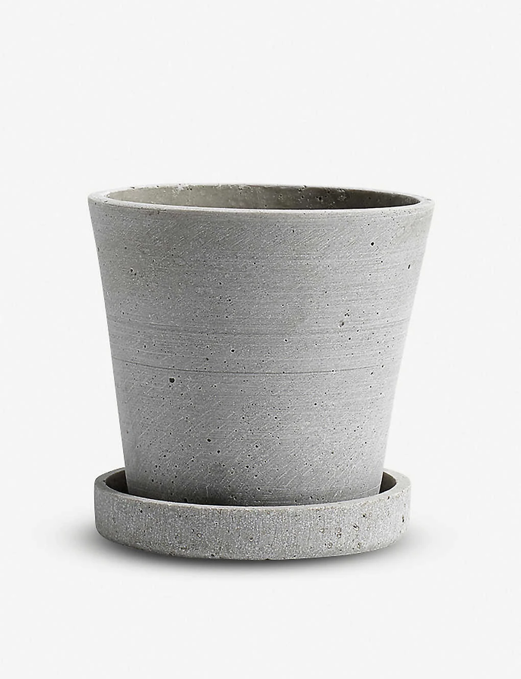 HAY Small Polystone Flower Pot With Saucer 10.5cm 3 HAY Small Polystone Flower Pot With Saucer 10.5cm