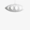 HAY Nelson Saucer Crisscross Bubble Medium Pendant Lamp 24cm White