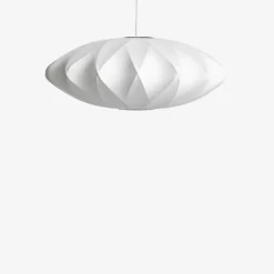 HAY Nelson Saucer Crisscross Bubble Medium Pendant Lamp 24cm White
